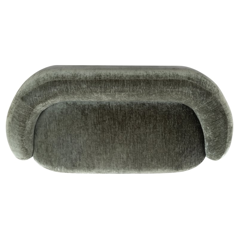 Safavieh Zhao Wood Curved Loveseat in Green
