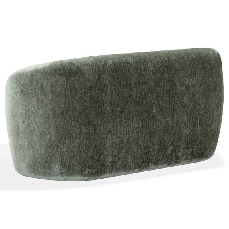 Safavieh Zhao Wood Curved Loveseat in Green