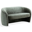 Safavieh Zhao Wood Curved Loveseat in Green