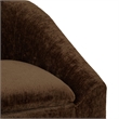 Safavieh Kagan Chenille and Wood Counter Stool in Brown