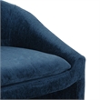Safavieh Kagan Chenille and Wood Counter Stool in Navy