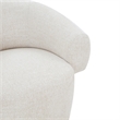Safavieh Kerriann Chenille and Wood Swivel Chair in Taupe
