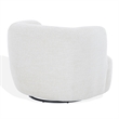 Safavieh Joangela Chenille and Wood Swivel Chair in Taupe