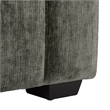 Safavieh Vasquez Chenille and Wood 3 Seat Sofa in Green
