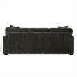 Safavieh Vasquez Chenille and Wood 3 Seat Sofa in Green