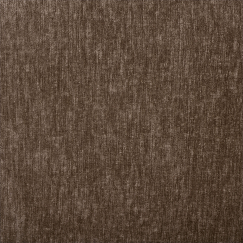 Safavieh Vasquez Chenille and Wood 3 Seat Sofa in Brown