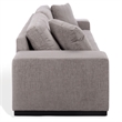 Safavieh Oakleigh Chenille and Wood Sofa in Gray