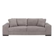 Safavieh Oakleigh Chenille and Wood Sofa in Gray