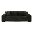 Safavieh Oakleigh Chenille and Wood Sofa in Green
