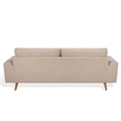 Safavieh Nikolai Chenille and Wood Sofa in Taupe