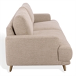 Safavieh Nikolai Chenille and Wood Sofa in Taupe