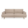 Safavieh Nikolai Chenille and Wood Sofa in Taupe
