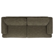 Safavieh Nikolai Chenille and Wood Sofa in Green
