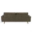 Safavieh Nikolai Chenille and Wood Sofa in Green