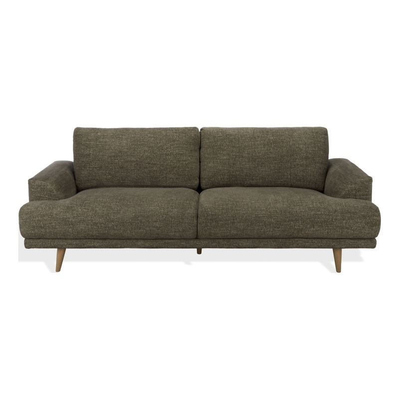 Safavieh Nikolai Chenille and Wood Sofa in Green