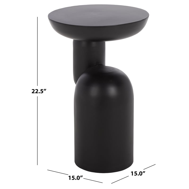 Safavieh Donnastella Metal Accent Table in Black