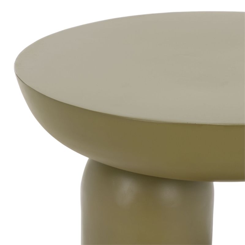 Safavieh Donnastella Metal Accent Table in Olive