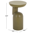 Safavieh Donnastella Metal Accent Table in Olive