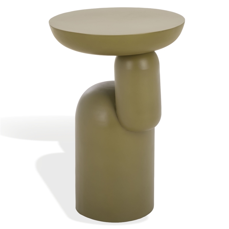 Safavieh Donnastella Metal Accent Table in Olive