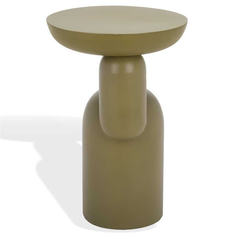 Safavieh Donnastella Metal Accent Table in Olive