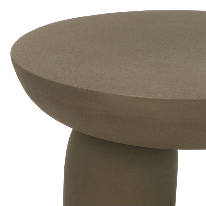 Safavieh Donnastella Metal Accent Table in Tan