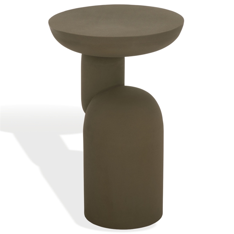 Safavieh Donnastella Metal Accent Table in Tan