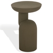 Safavieh Donnastella Metal Accent Table in Tan