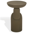 Safavieh Donnastella Metal Accent Table in Tan