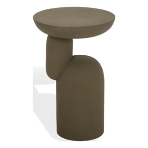 Safavieh Donnastella Metal Accent Table in Tan