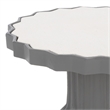 Safavieh Cindylyn Concrete Top Accent Table in Gray / White