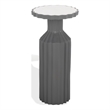 Safavieh Cindylyn Concrete Top Accent Table in Gray / White