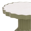 Safavieh Cindylyn Concrete Top Accent Table in Olive  / White