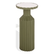 Safavieh Cindylyn Concrete Top Accent Table in Olive  / White