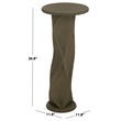 Safavieh Zaylyn Metal Accent Table in Tan