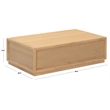 Safavieh Zeus Rectangle Wood Coffee Table in Natural
