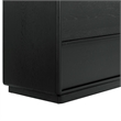 Safavieh Alanna 2 Drawer Wood Nightstand in Black