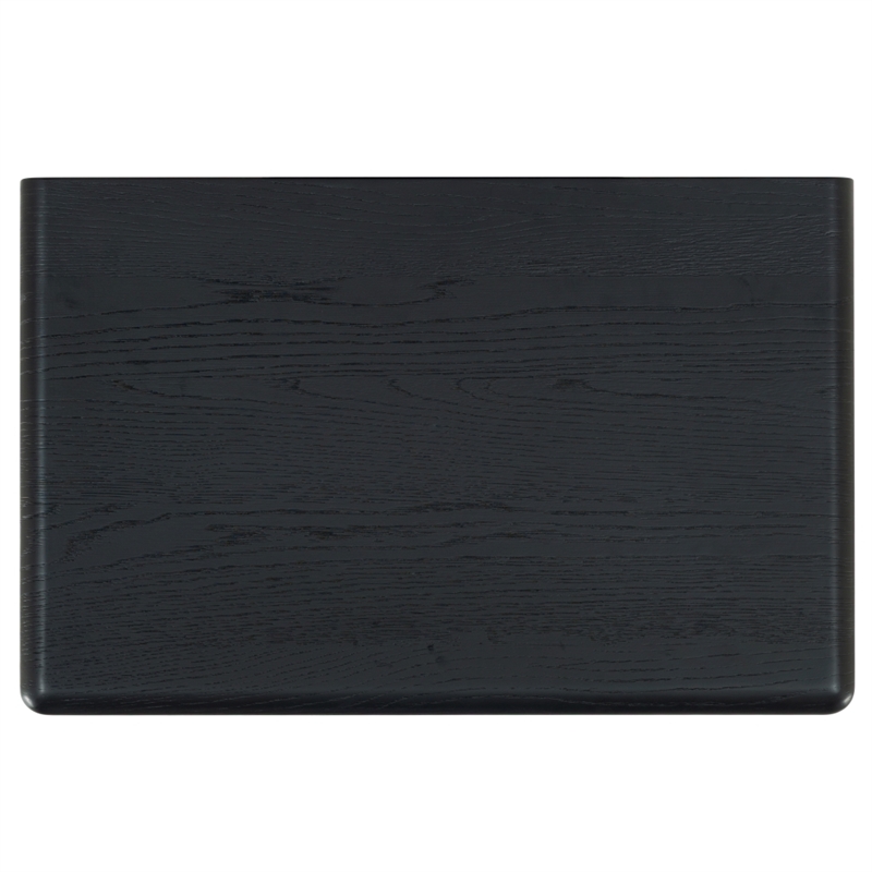 Safavieh Alanna 2 Drawer Wood Nightstand in Black