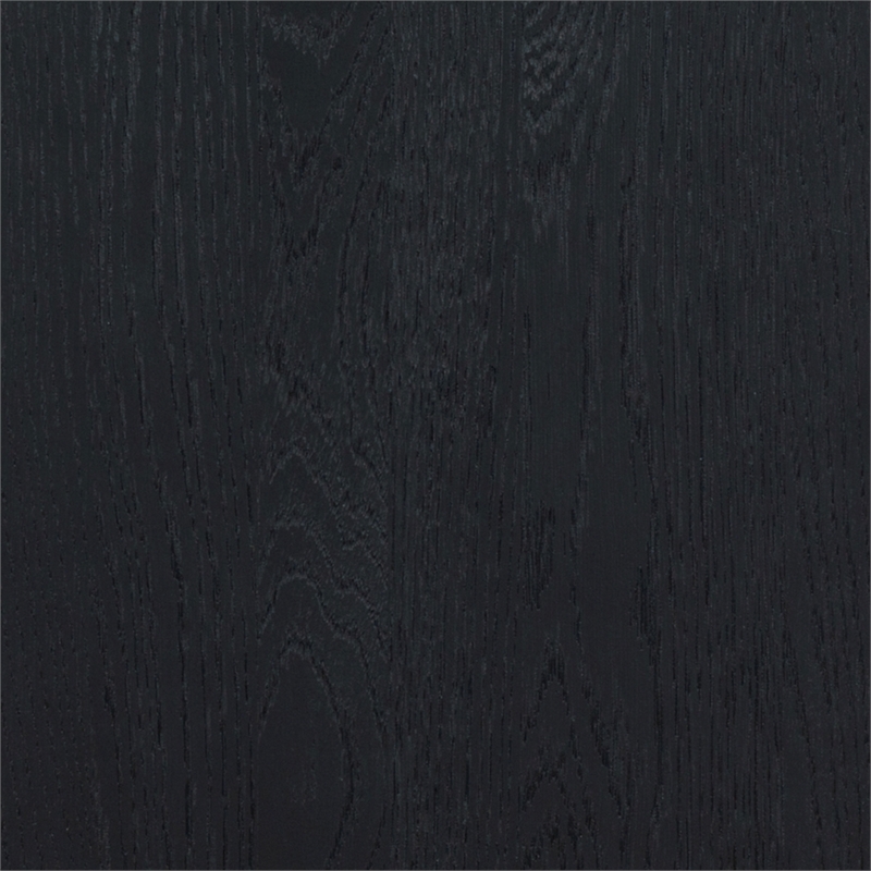 Safavieh Alanna 2 Drawer Wood Nightstand in Black