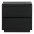 Safavieh Alanna 2 Drawer Wood Nightstand in Black