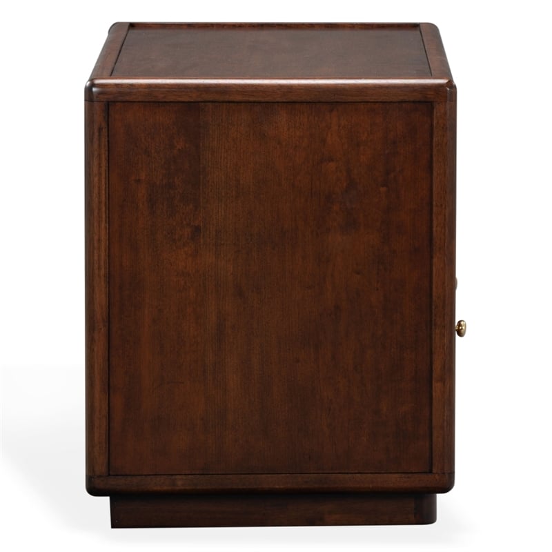 Safavieh Bellabrianna 1 Drawer Wood Nightstand in Cherry
