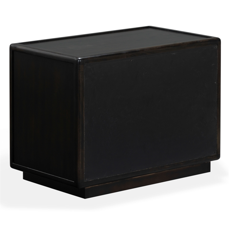 Safavieh Bellabrianna 1 Drawer Wood Nightstand in Black