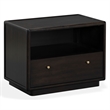Safavieh Bellabrianna 1 Drawer Wood Nightstand in Black