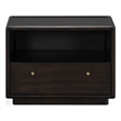 Safavieh Bellabrianna 1 Drawer Wood Nightstand in Black