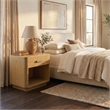 Safavieh Carmilla 1 Drawer Wood Nightstand in Brown / Oak