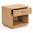 Safavieh Carmilla 1 Drawer Wood Nightstand in Brown / Oak