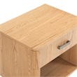 Safavieh Carmilla 1 Drawer Wood Nightstand in Brown / Oak