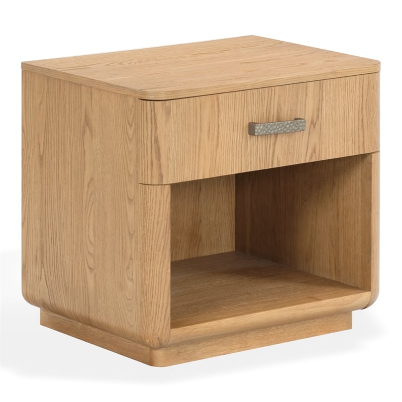 Safavieh Carmilla 1 Drawer Wood Nightstand in Brown / Oak
