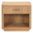 Safavieh Carmilla 1 Drawer Wood Nightstand in Brown / Oak