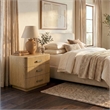 Safavieh Carmilla 3 Drawer Wood Nightstand in Brown / Oak