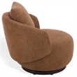 Safavieh Hannalisa Wood Swivel Chair in Brown
